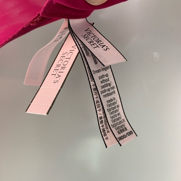 NWT Victoria’s Secret 38DD Wicked Unlined Velvet Lace Balconette Bra Red - Picture 9 of 9